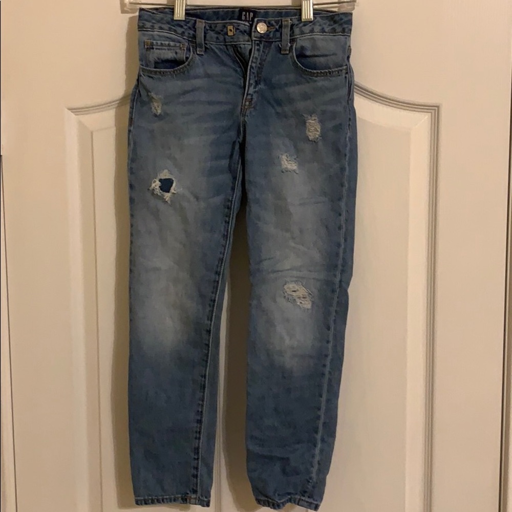 Gap Kids Girlfriend Fit Denim Jeans Size 8 Reg